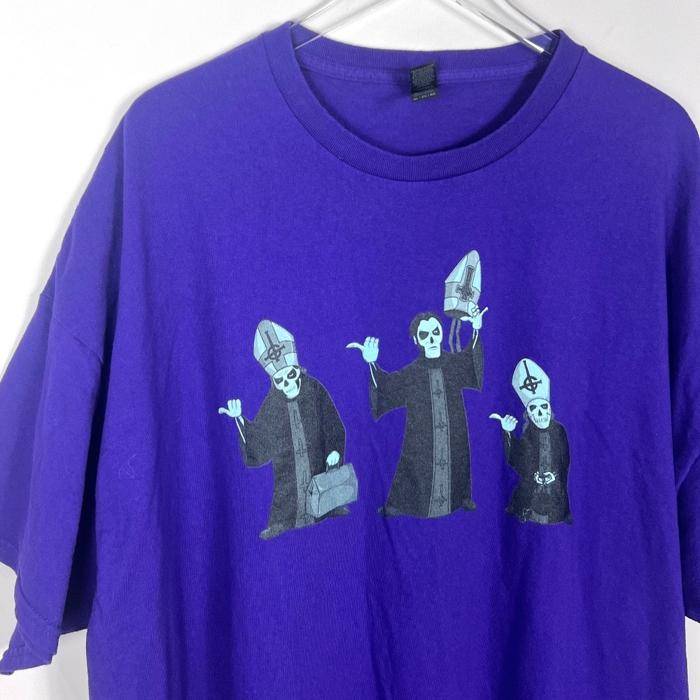 Halloween Men Fun Purple‎ Graphic Novelty T-Shirt Size 4XL 4TG 4EG